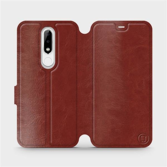 Phone Case Nokia 5.1 Plus - Design Brown&Orange