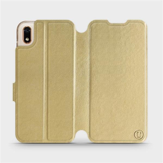 Etui do Huawei Y5 2019 - wzór Gold&Gray