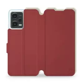 Phone Case Xiaomi POCO X5 5G - Design Dark Red with Platinum