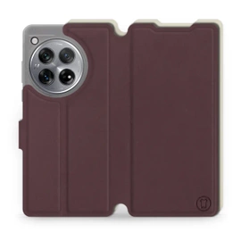 Phone Case OnePlus 12R - Design Burgundy with Platinum