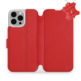 Hülle für Apple iPhone 16 Pro Max - Farbe Red Leather