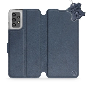 Phone Case Samsung Galaxy A32 4G - Design Blue Leather