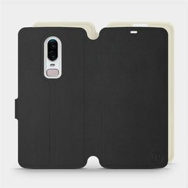 Phone Case OnePlus 6 A6000 - Design Black with Platinum