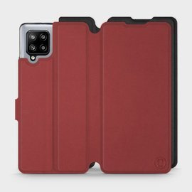 Phone Case Samsung Galaxy A42 - Design Dark Red with Black