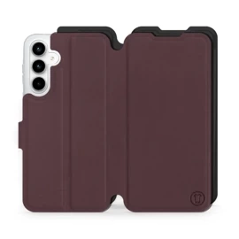 Phone Case Samsung Galaxy A35 5G - Design Burgundy with Black