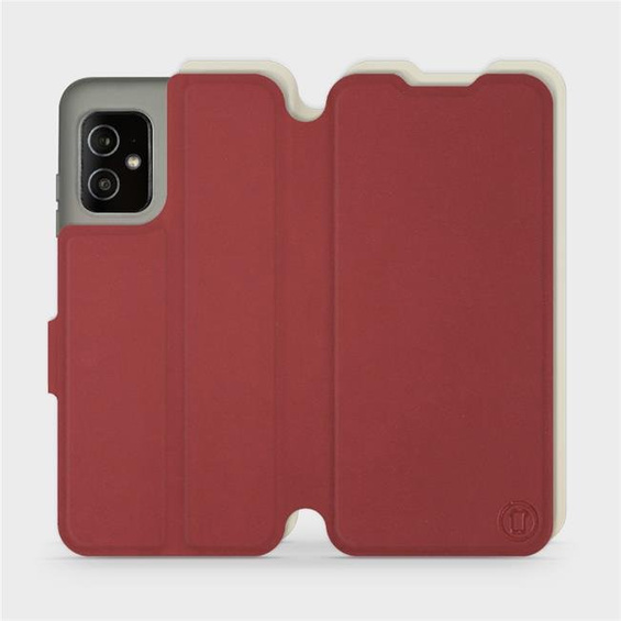 Phone Case Asus Zenfone 8 - Design Dark Red with Platinum