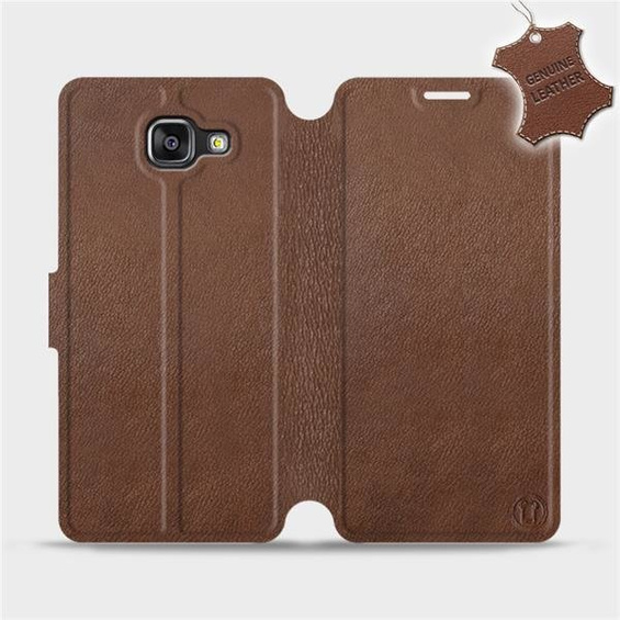 Phone Case Samsung Galaxy A5 2016 - Design Brown Leather
