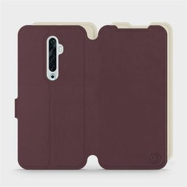 Phone Case OPPO Reno 2Z - Design Burgundy with Platinum