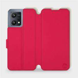 Etui Soft Touch do Realme 9 - wzór Żywa czerwień z platyną