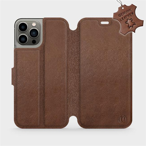 Phone Case Apple iPhone 13 Pro - Design Brown Leather