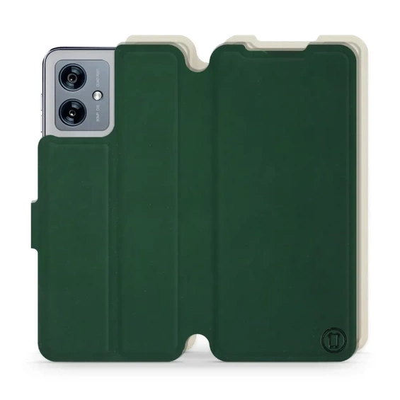 Phone Case Motorola Moto G54 5G - Design Green with Platinum
