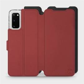 Phone Case Samsung Galaxy S20 - Design Dark Red with Black