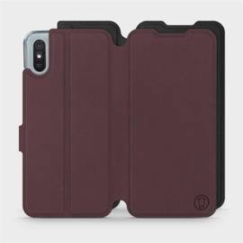 Phone Case Xiaomi Redmi 9A - Design Burgundy with Black