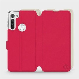Phone Case Motorola Moto G8 - Design Red with Platinum