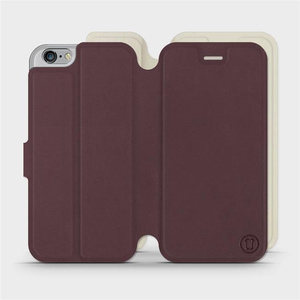 Phone Case Apple iPhone 6s - Design Burgundy with Platinum