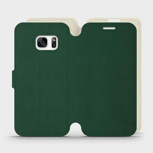 Phone Case Samsung Galaxy S7 - Design Green with Platinum