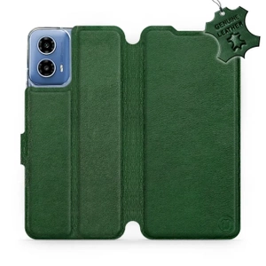 Hülle für Motorola Moto G34 5G - Farbe Green Leather