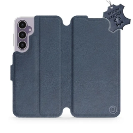 Phone Case Samsung Galaxy S23 FE - Design Blue Leather