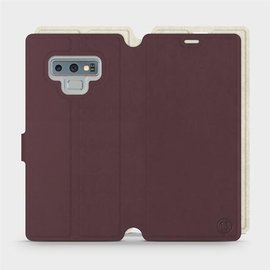 Phone Case Samsung Galaxy Note 9 - Design Burgundy with Platinum
