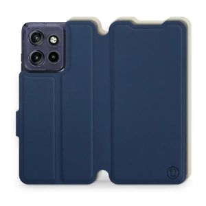 Phone Case Motorola Edge 50 Neo - Design Navy with Platinum