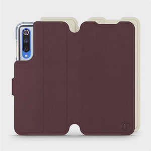 Phone Case Xiaomi Mi 9 SE - Design Burgundy with Platinum