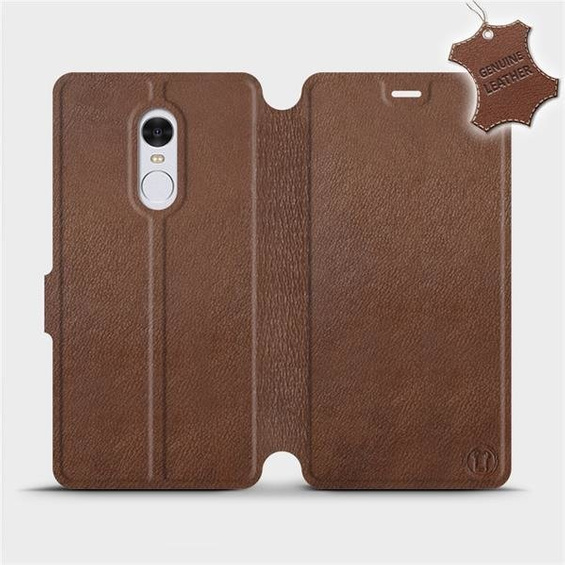 Phone Case Xiaomi Redmi Note 4X - Design Brown Leather