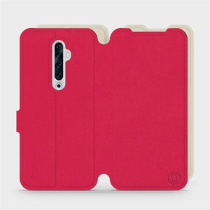 Etui Soft Touch do OPPO Reno 2Z - wzór Żywa czerwień z platyną