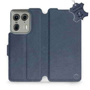 Phone Case Motorola Edge 50 Ultra - Design Blue Leather