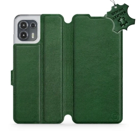 Phone Case Motorola Edge 20 Lite - Design Green Leather