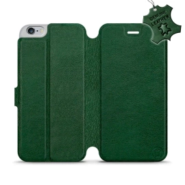 Hülle für Apple iPhone 6s Plus - Farbe Green Leather