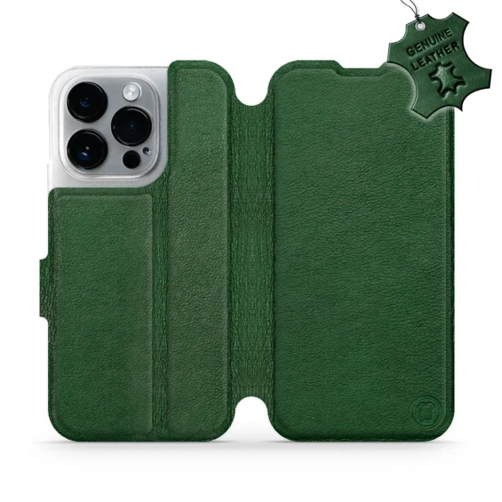 Phone Case Apple iPhone 14 Pro - Design Green Leather