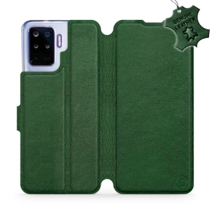 Phone Case OPPO Reno 5 Lite - Design Green Leather