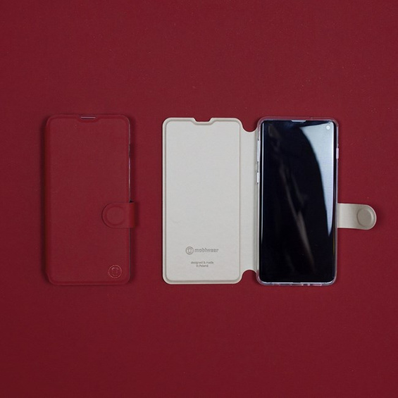 Hülle für Samsung Galaxy A14 4G - Farbe Dunkelrot mit Platin