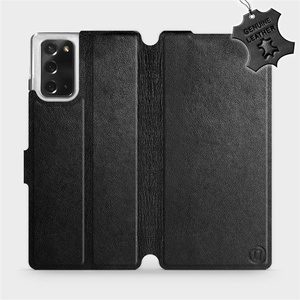 Phone Case Samsung Galaxy Note 20 - Design Black Leather