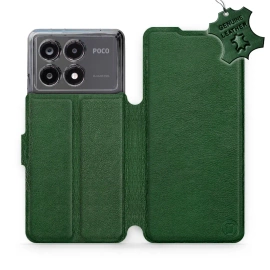 Phone Case Xiaomi POCO X6 Pro - Design Green Leather