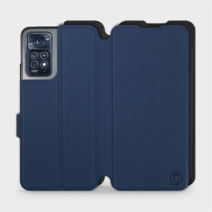 Etui Soft Touch do Xiaomi Redmi Note 11 Pro 5G - wzór Głęboki granat z czernią