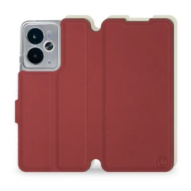 Phone Case Realme 14T 5G - Design Dark Red with Platinum