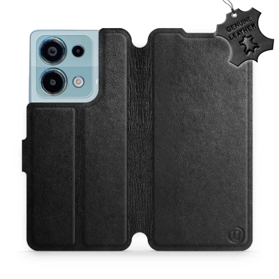 Phone Case Xiaomi Redmi Note 13 Pro 4G - Design Black Leather