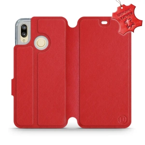 Phone Case Huawei P20 Lite - Design Red Leather