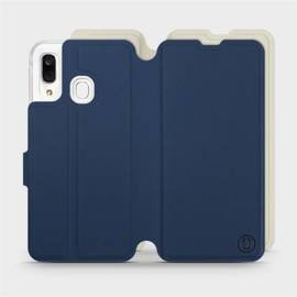 Phone Case Samsung Galaxy A40 - Design Navy with Platinum