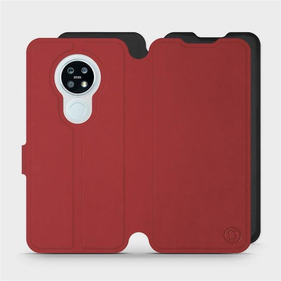 Phone Case Nokia 6.2 - Design Dark Red with Black