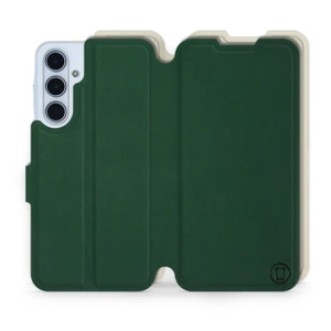 Phone Case Samsung Galaxy M35 5G - Design Green with Platinum