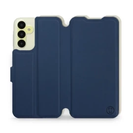 Phone Case Samsung Galaxy M15 5G - Design Navy with Platinum