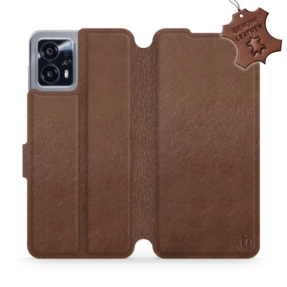Phone Case Motorola Moto G13 - Design Brown Leather