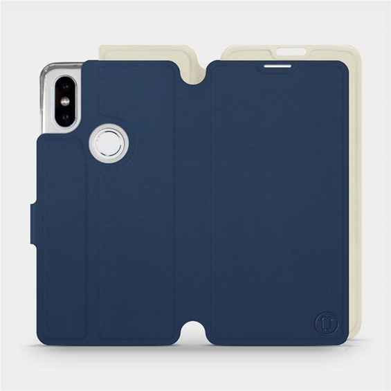 Phone Case Xiaomi Mi Mix 2S - Design Navy with Platinum