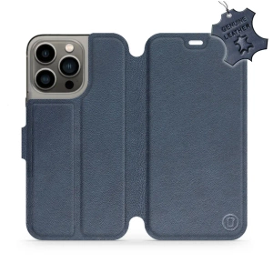 Phone Case Apple iPhone 13 Pro - Design Blue Leather
