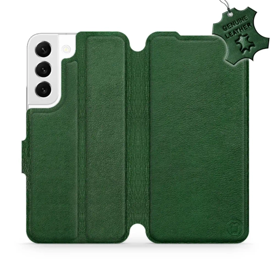 Phone Case Samsung Galaxy S22 - Design Green Leather