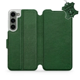 Phone Case Samsung Galaxy S23 Plus - Design Green Leather