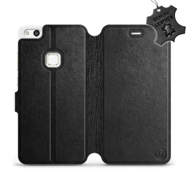 Phone Case Huawei P10 Lite - Design Black Leather