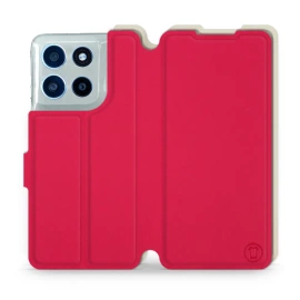 Phone Case Motorola Moto G56 5G - Design Red with Platinum